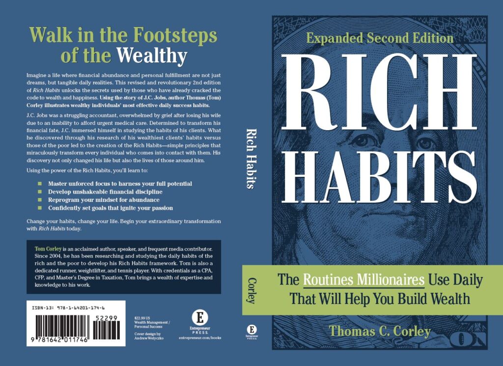 Book cover: "Rich Habits" by Thomas C. Corley.